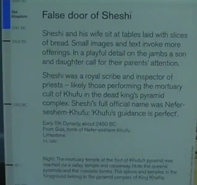 Five-point cross and a crescent on the False door of Sheshi